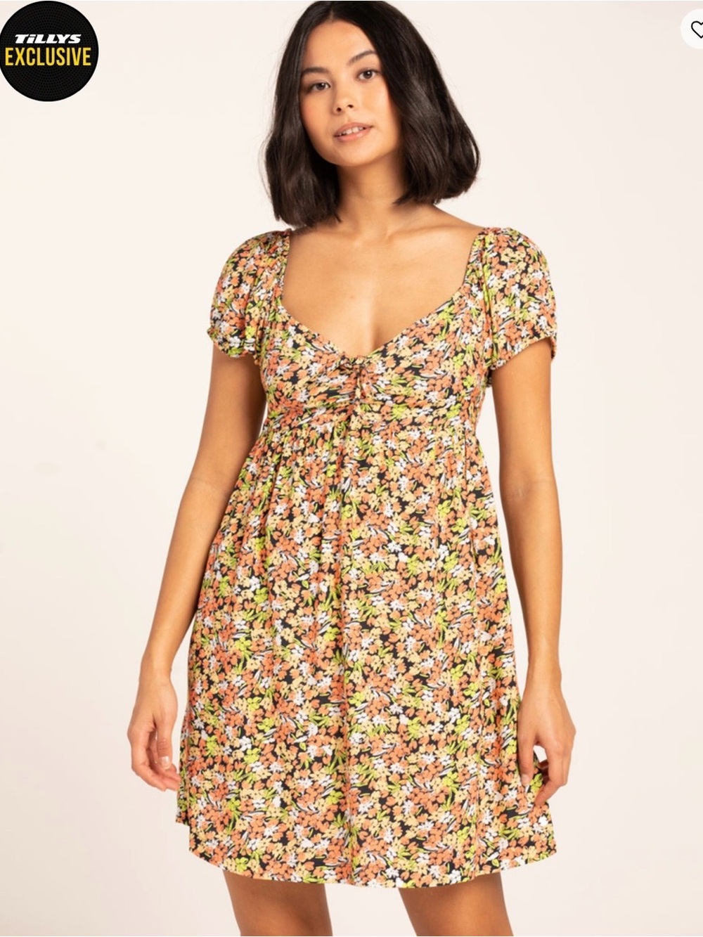 Roxy Crystal Bay Floral Mini Dress